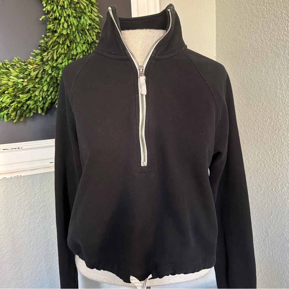 Vuori Black Half-Zip Sweatshirt